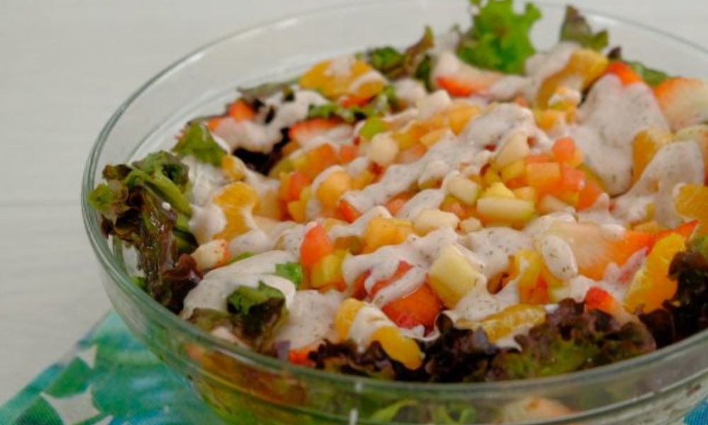 Receta de ensalada de frutas con lechuga