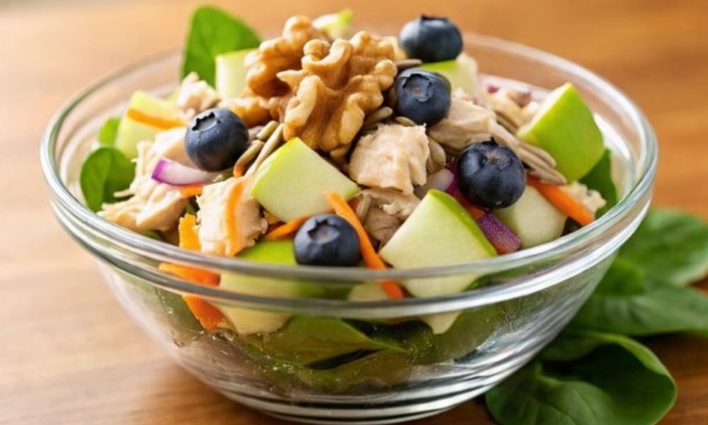 Receta de ensalada de pollo con nueces