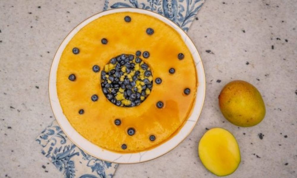 Receta de flan de mango