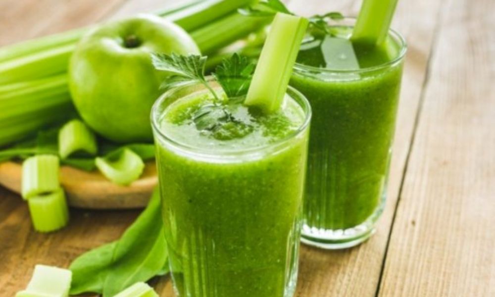 Receta de jugo de apio con pepino
