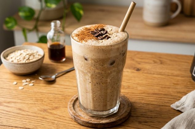 Receta de licuado de avena con café para mejorar tu rendimiento físico