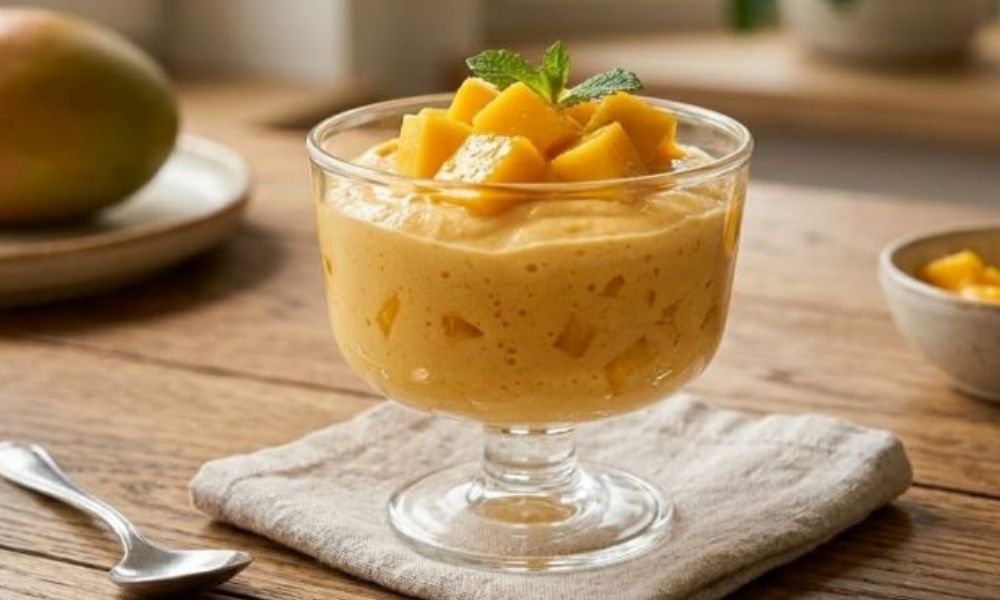 Receta de mousse de mango light