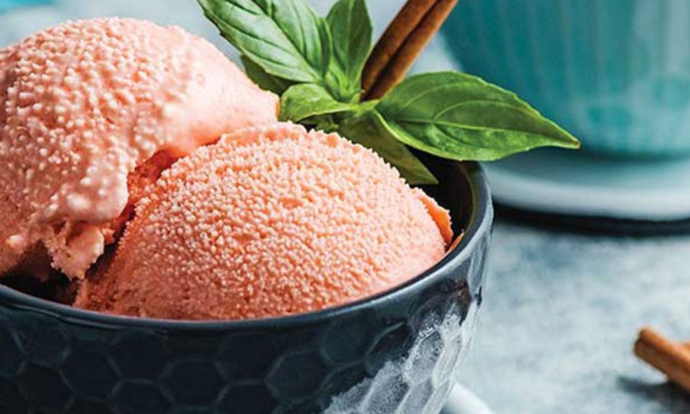 Receta de nieve de mamey y canela