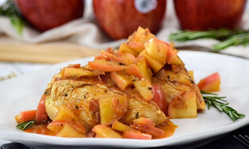 Receta de pechugas de pollo con salsa de manzana