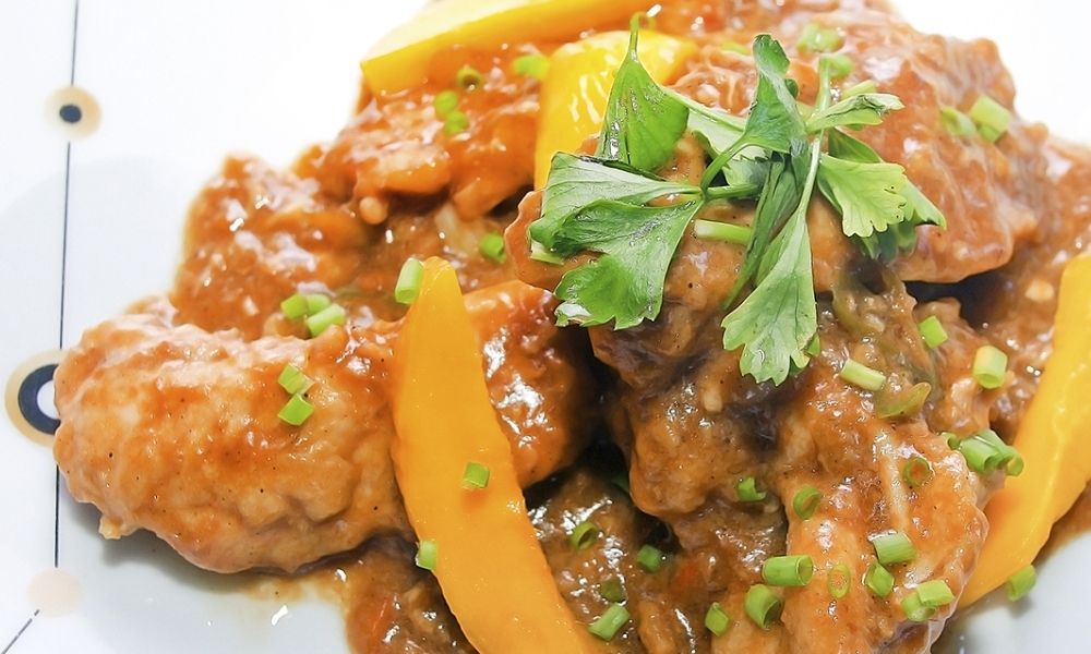 Receta de pechugas de pollo en salsa agridulce de mango