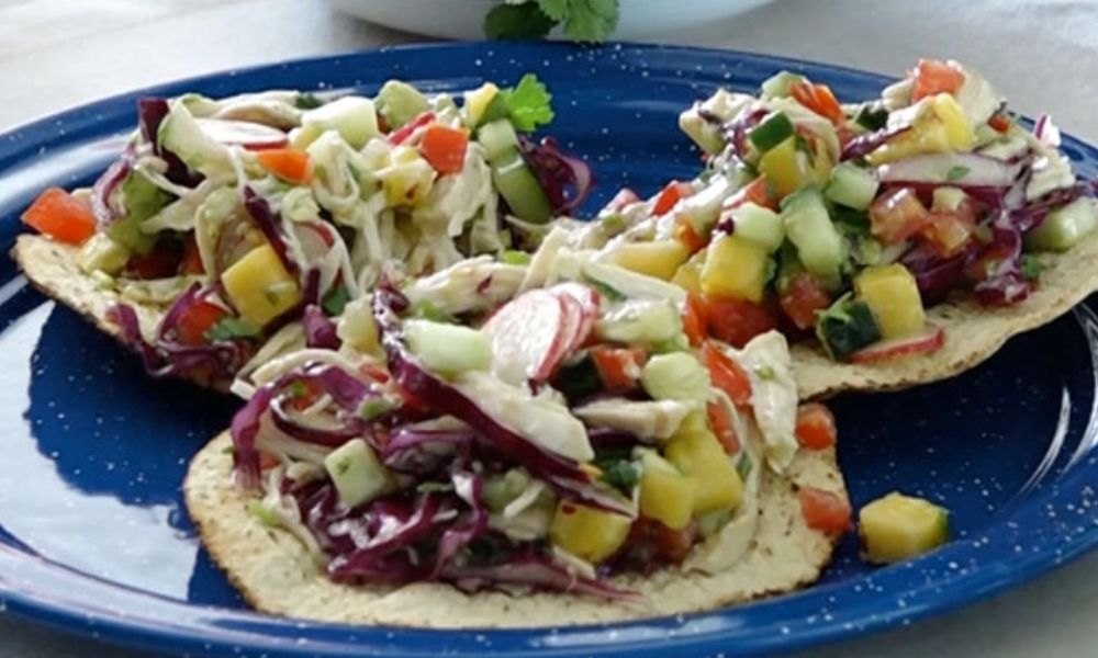Receta de salpicón de pollo light en tostadas