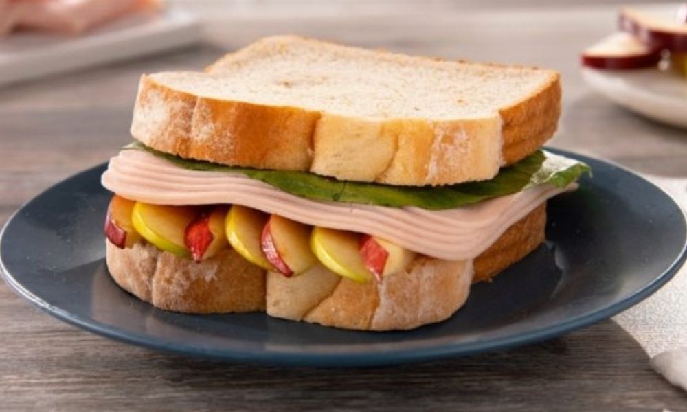 Receta de sándwich de pechuga de pavo con manzana