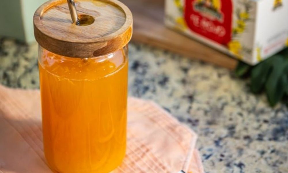 Receta de té rooibos helado de naranja y especias