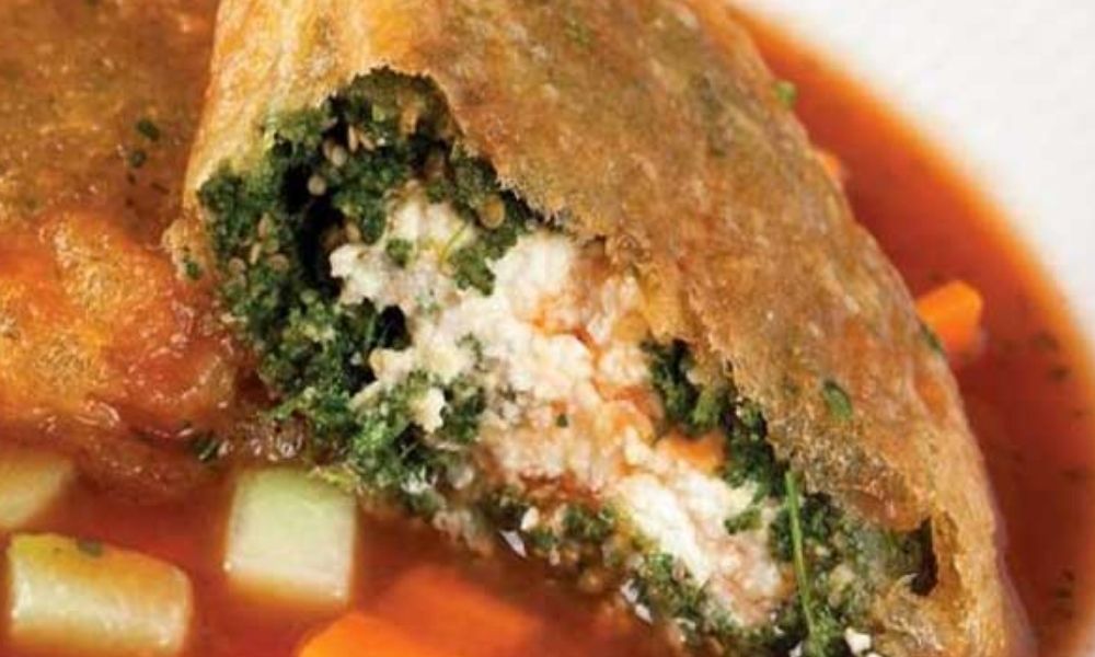 Receta de tortitas de huauzontles capeadas con zanahorias en cubos