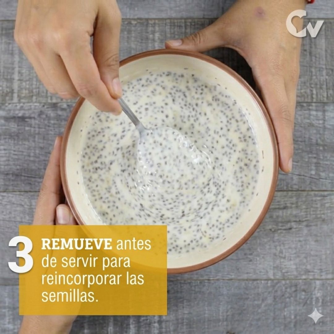 Remueve antes de servir