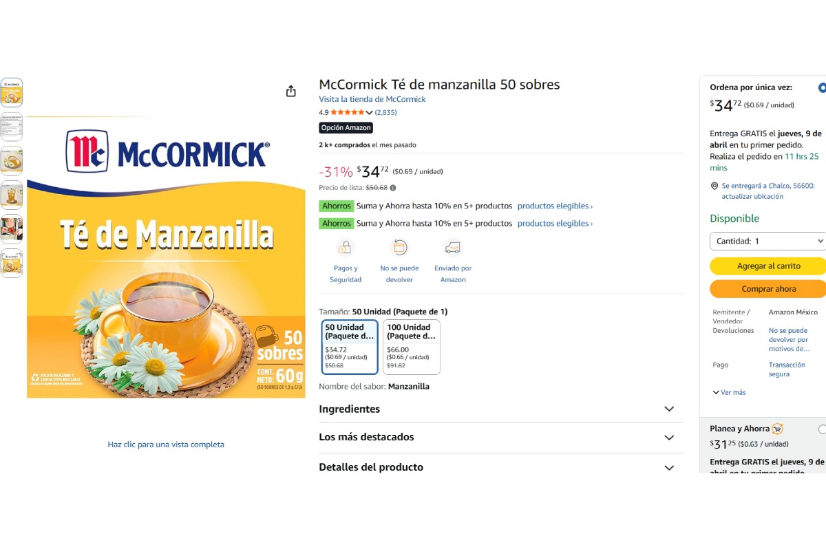 Profeco verificó que no presenten contaminantes, que las bolsitas resistan el agua caliente y que la información sea clara. Foto: Archivo 