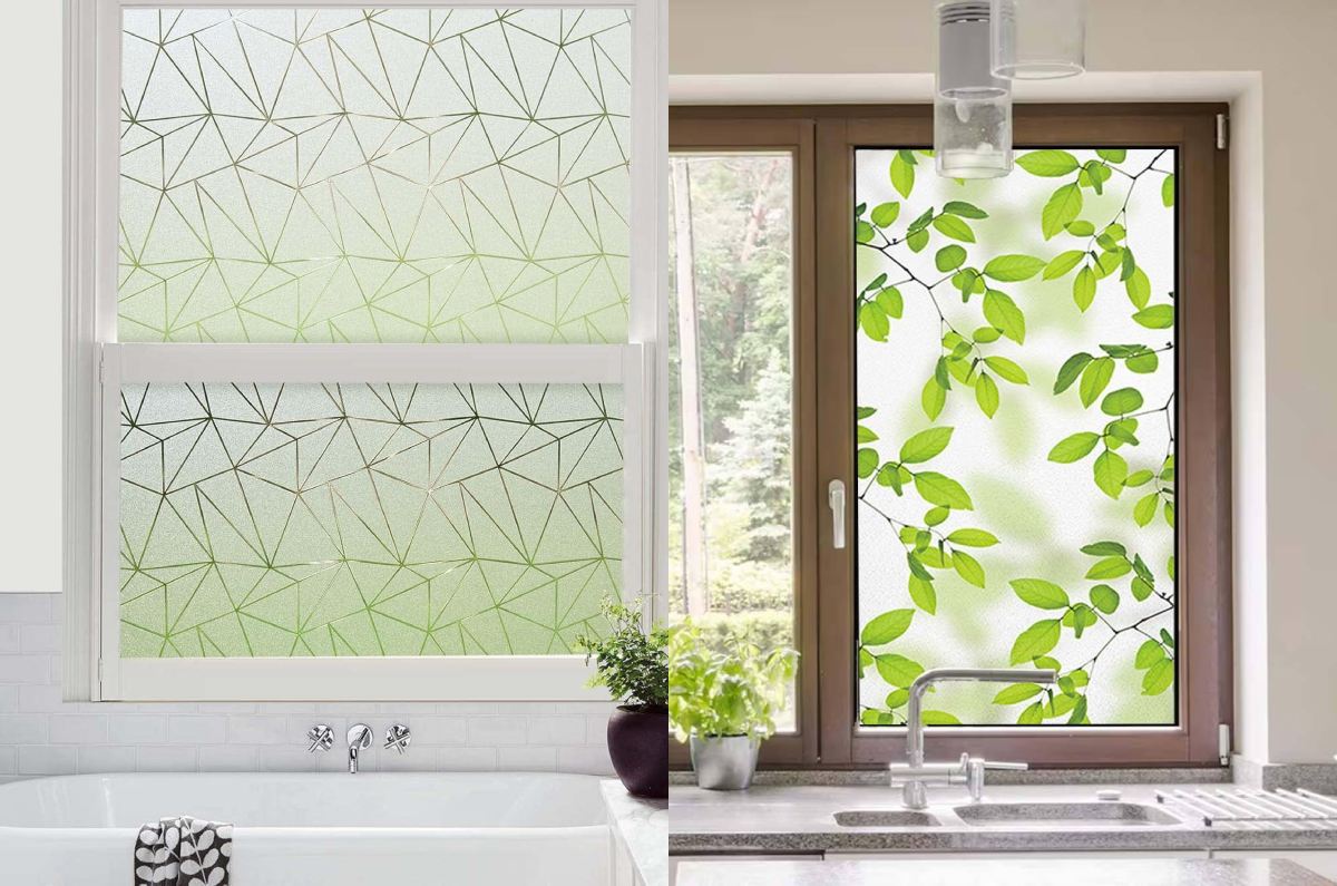 Los vinilos adhesivos translúcidos brindan privacidad sin bloquear la luz natural.