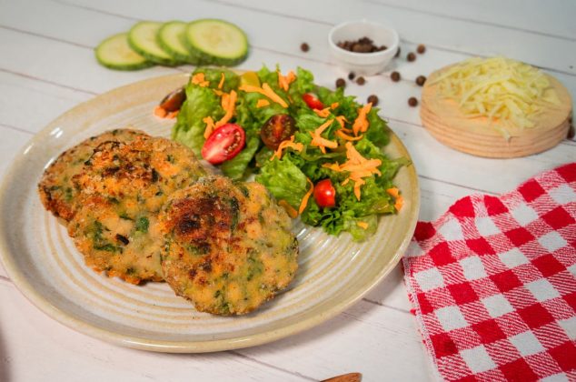 Tortitas de calabaza con queso, doraditas y rendidoras