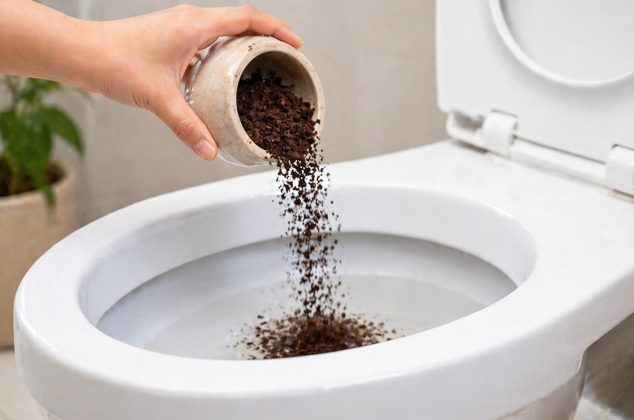 Cómo eliminar el mal olor del inodoro con café usado (rápido y fácil)