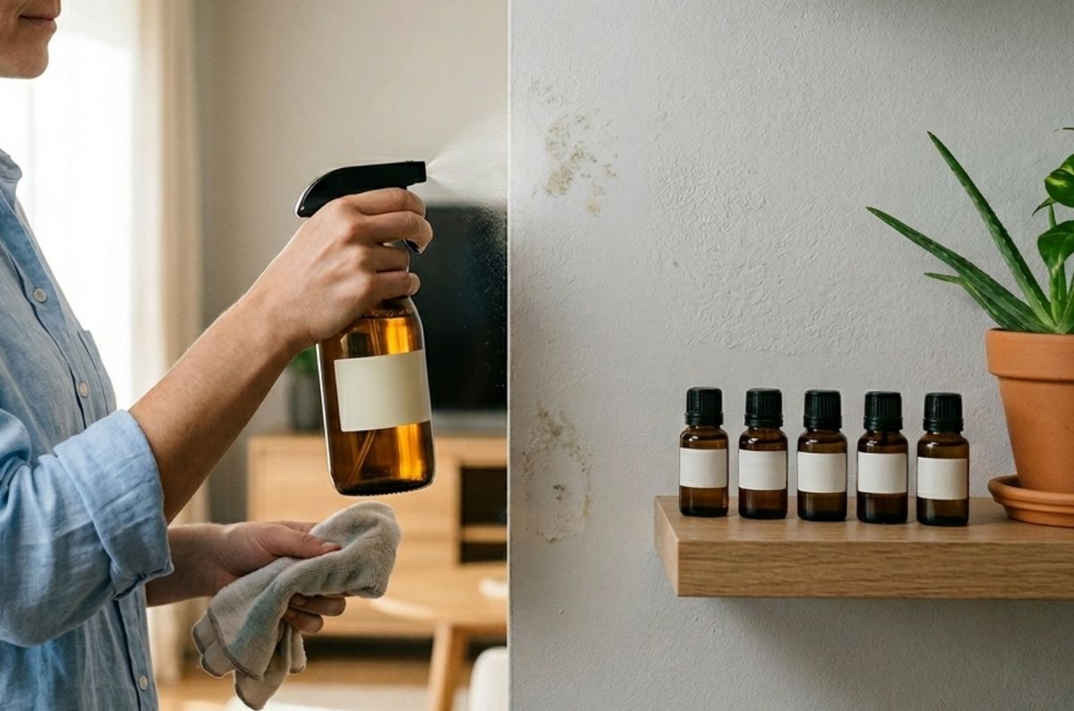 5 aceites esenciales que SÍ quitan el moho de las paredes y cómo aplicarlos