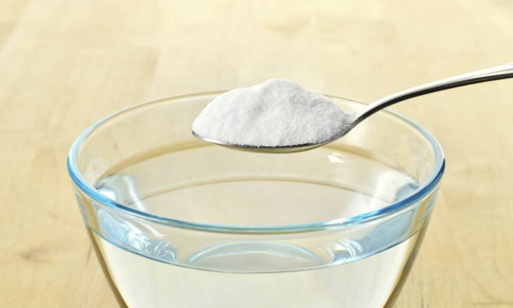 Agua con bicarbonato para tatemar chiles