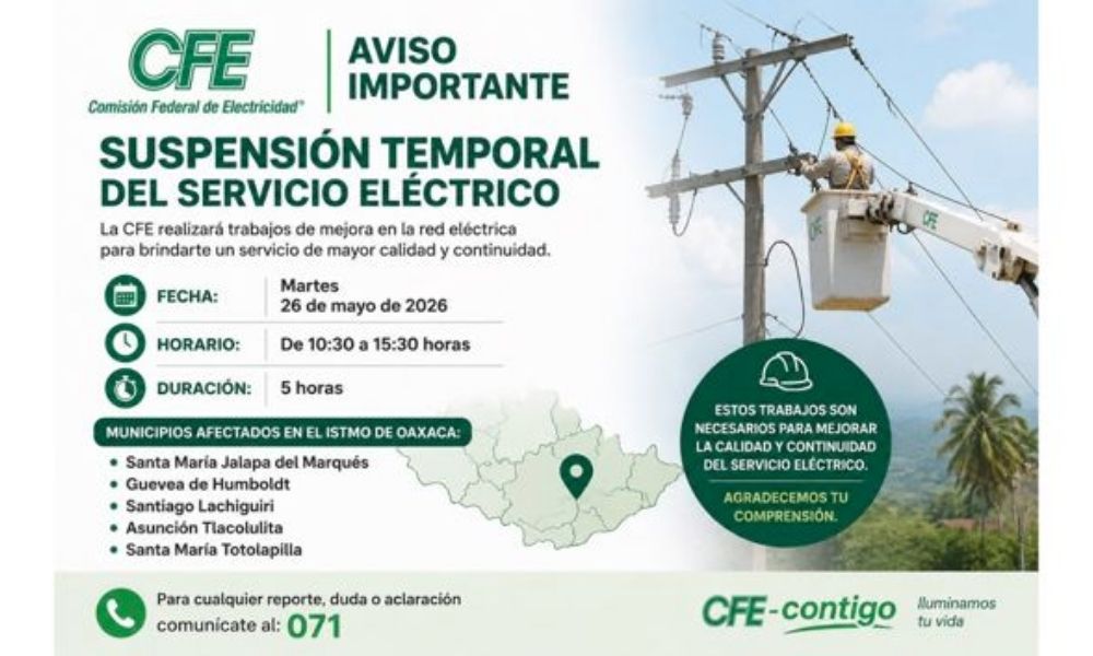 CFE apagón masivo Oaxaca