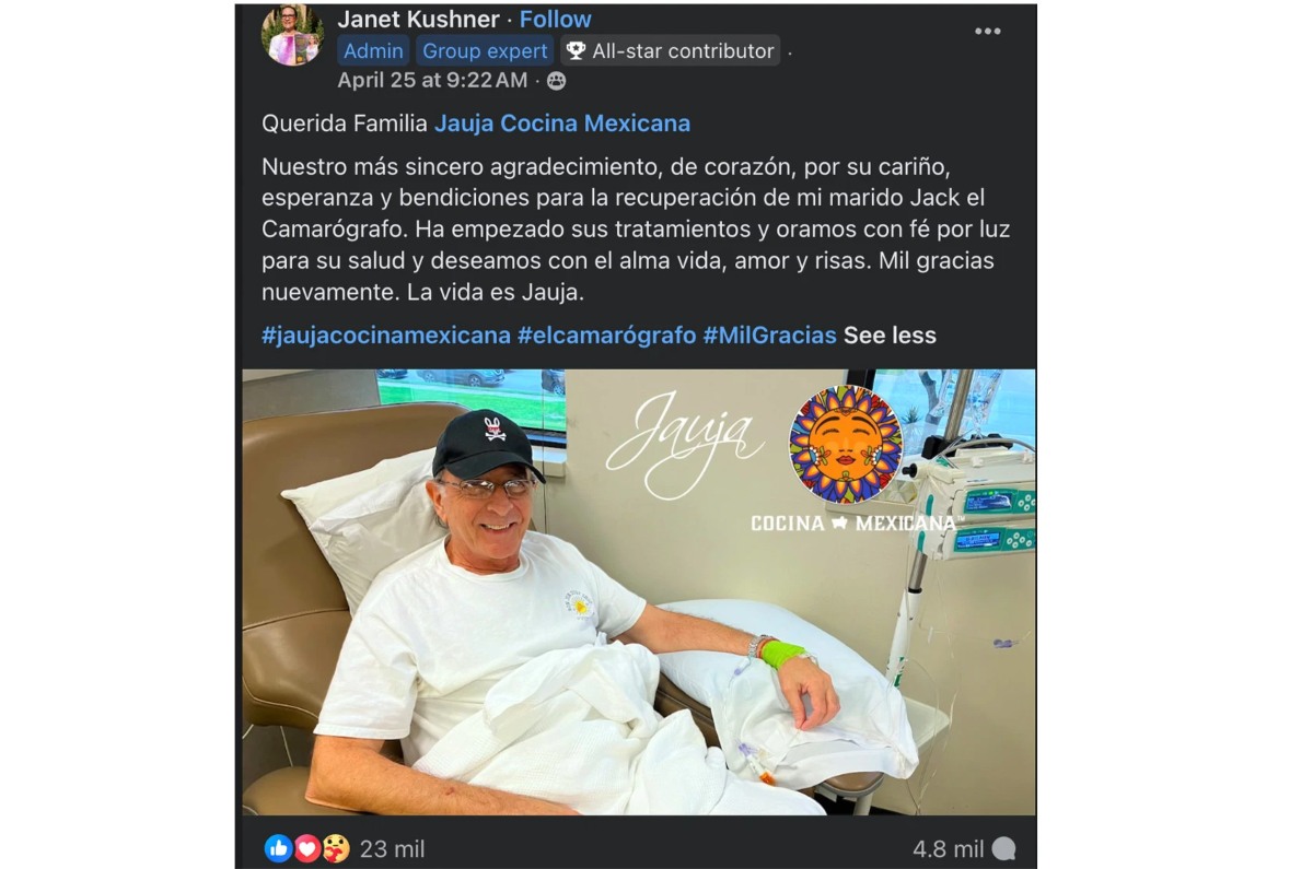 mensaje de Jauja Cocina mexicana