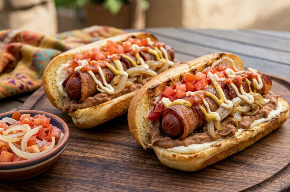 hot dogs estilo Sonora