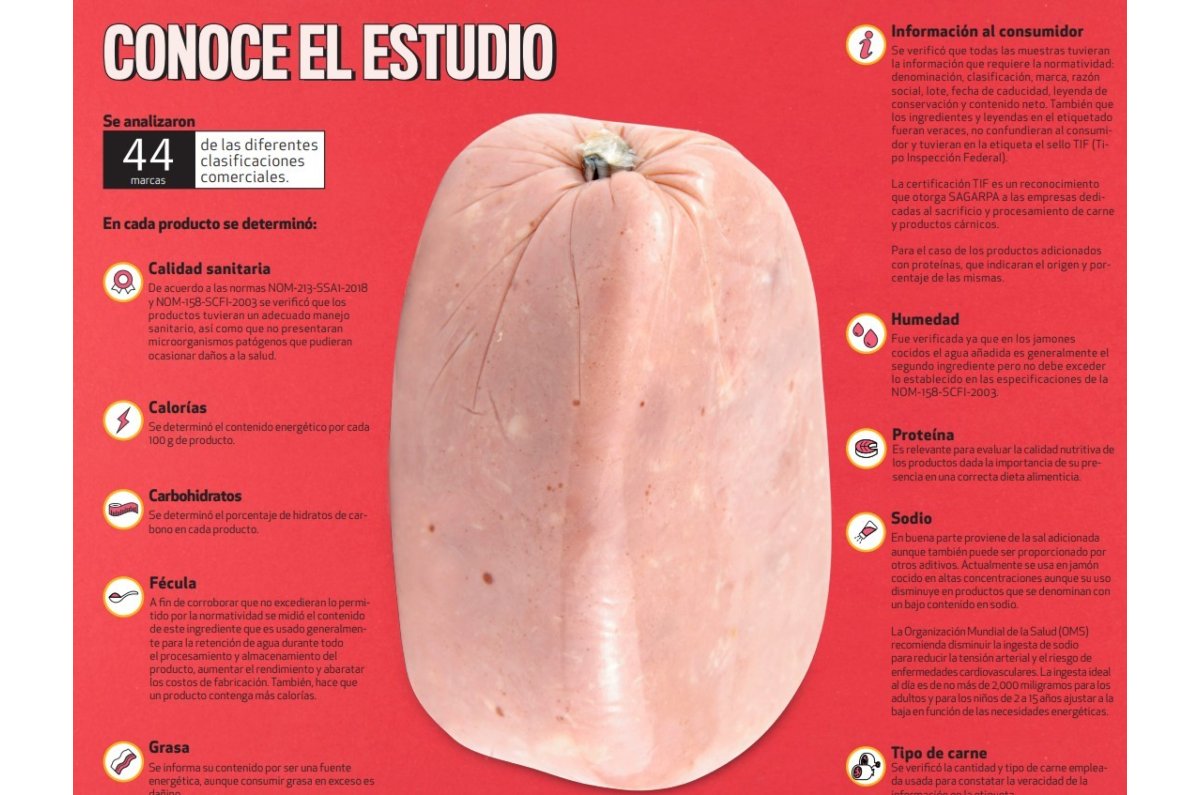 Las marcas de jamones que son 100% de pavo según Profeco