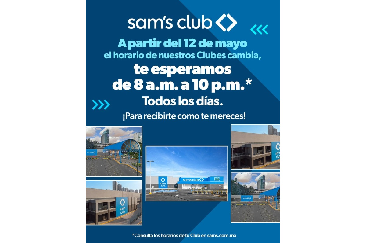 nuevo horario de Sam´s Club