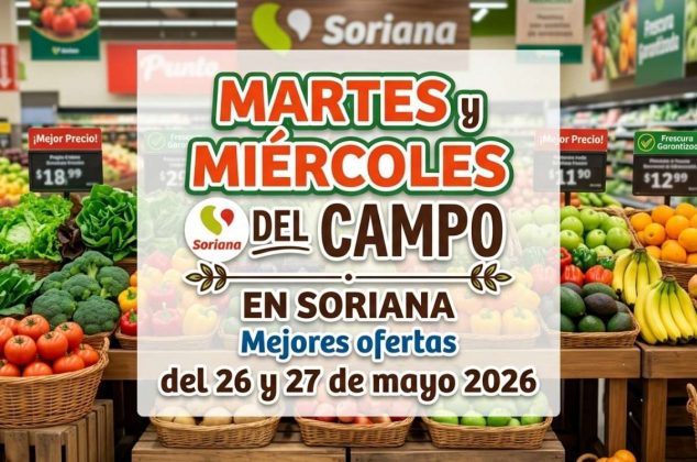 Martes y Miércoles del Campo en Soriana: Mejores ofertas del 26 y 27 de mayo 2026