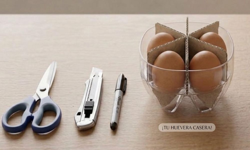 Paso a paso para hacer tu huevera casera con botellas de plástico