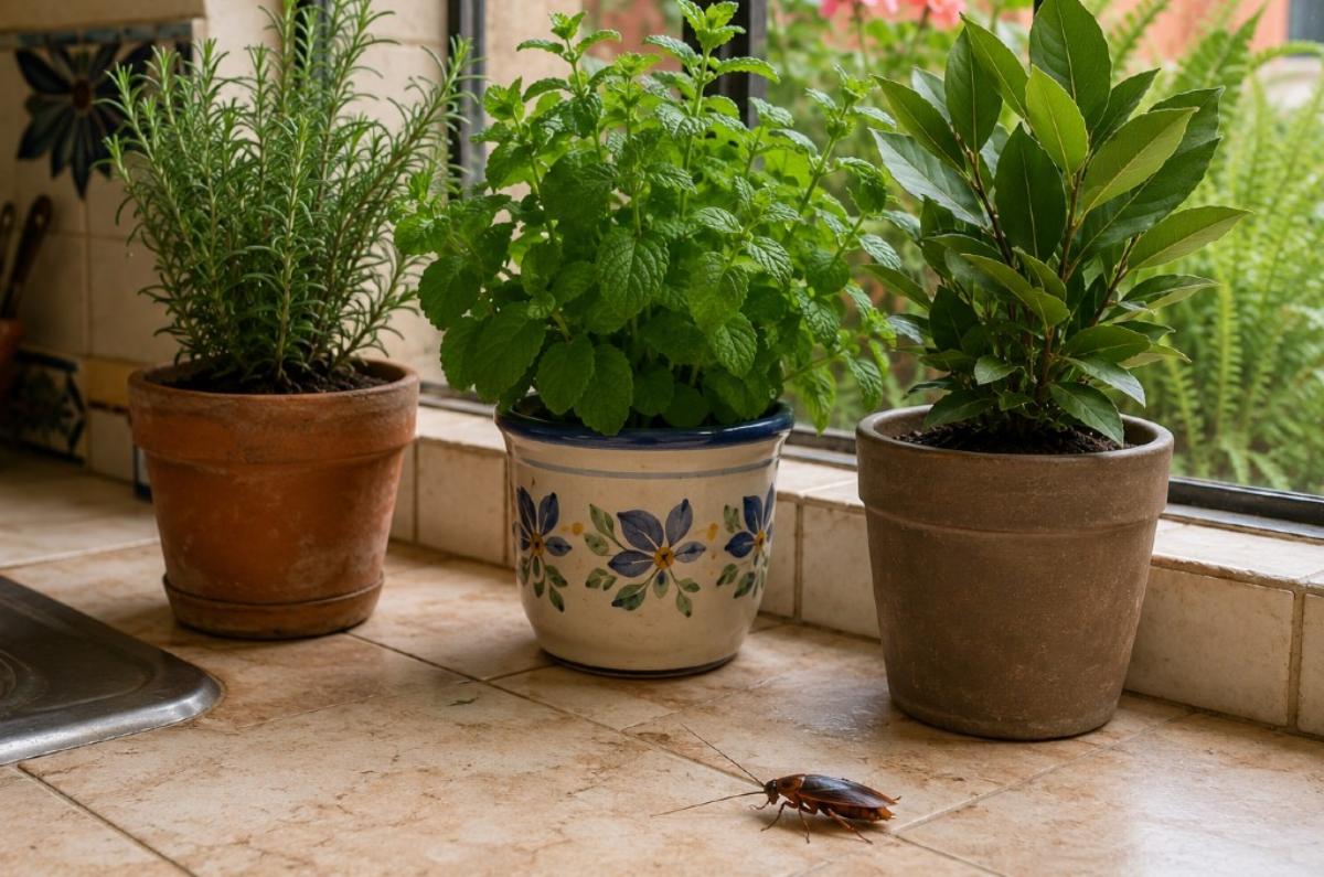 plantas que alejan cucarachas de la casa