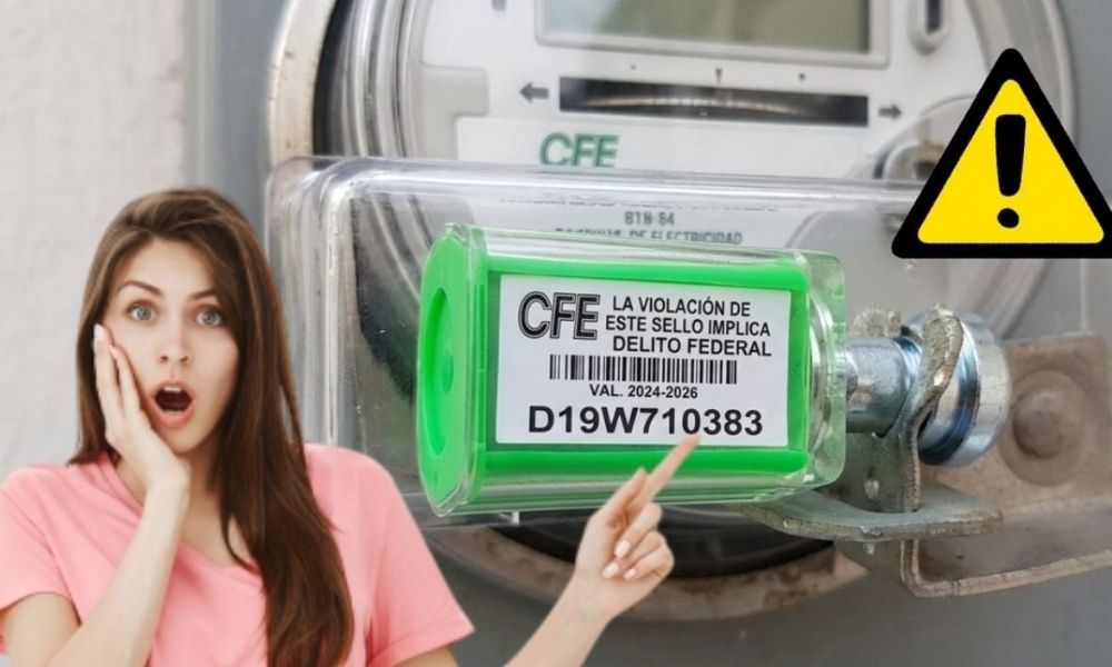Plástico en medidor de CFE significado