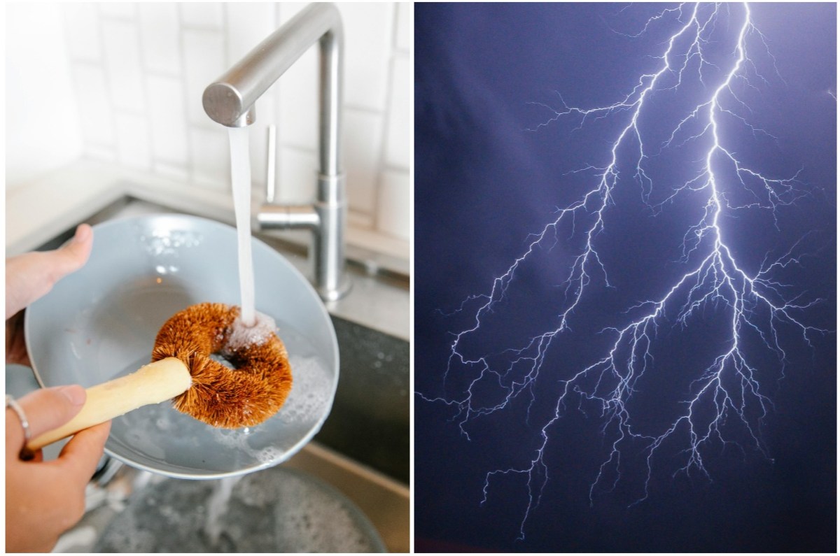 por qué no debes laves los trastes si hay tormenta eléctrica