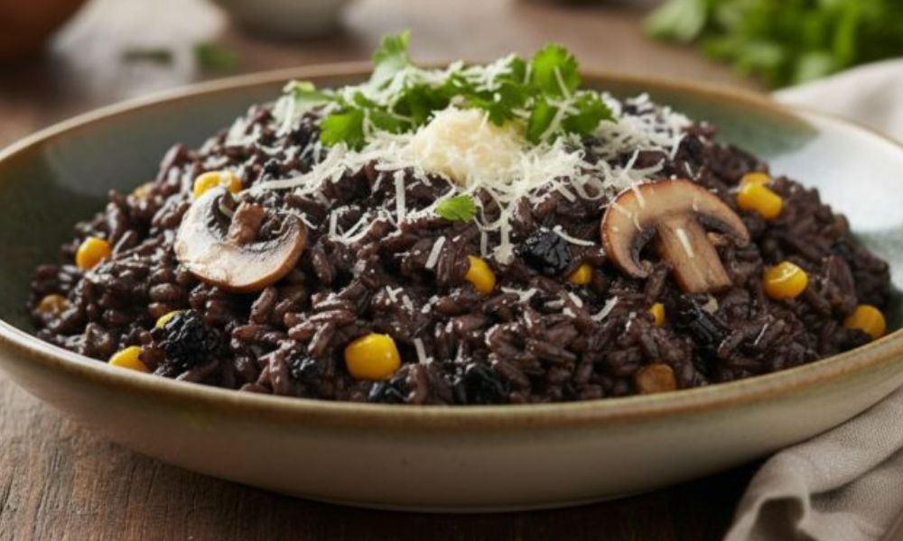 Receta de arroz de huitlacoche