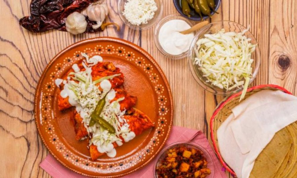 Receta de enchiladas con papa y chorizo