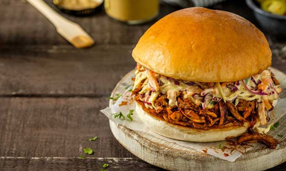 Receta de hamburguesa de pechuga de pollo agridulce