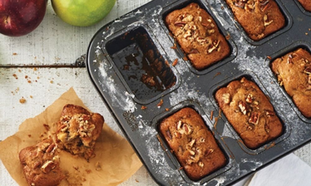 Receta de panquecitos integrales de manzana
