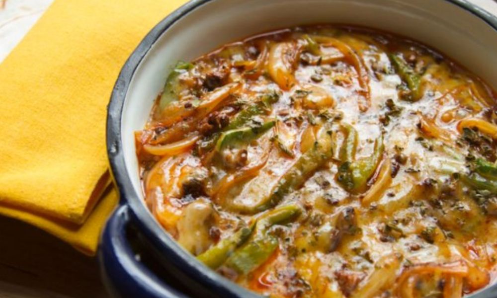 Receta de queso fundido con rajas y longaniza