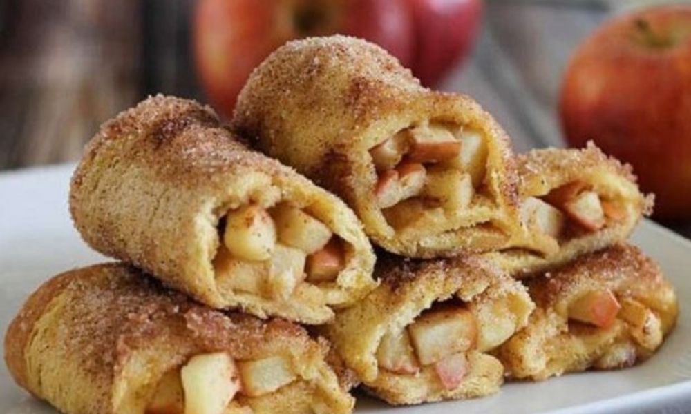 Receta de rollitos de manzana y canela con pan de caja