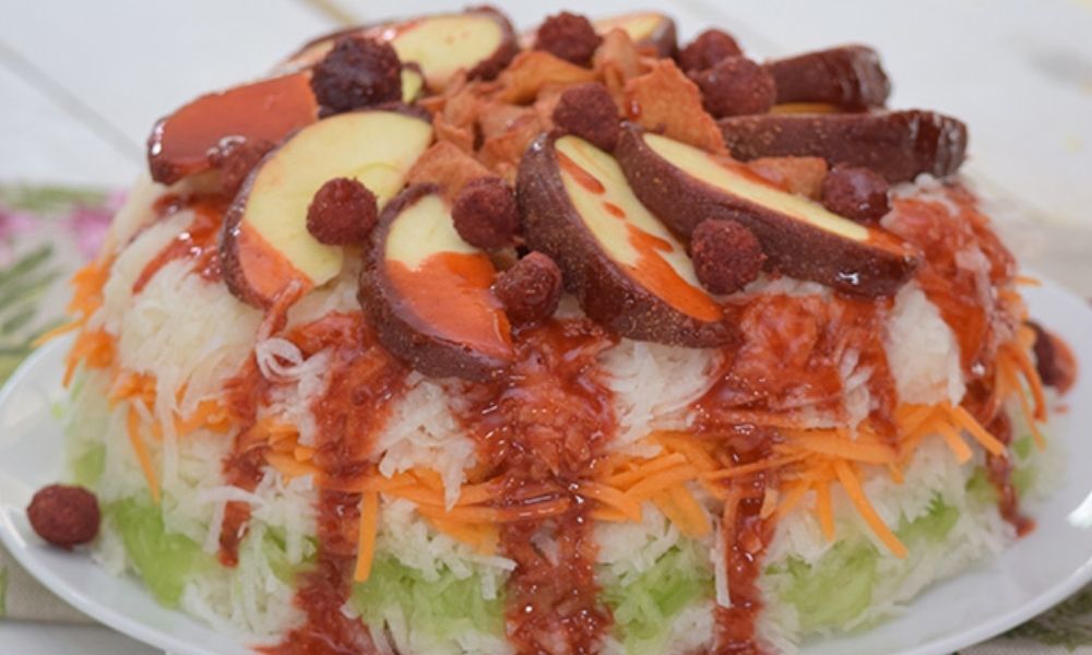 Receta de rosca de jícama, pepino y zanahoria
