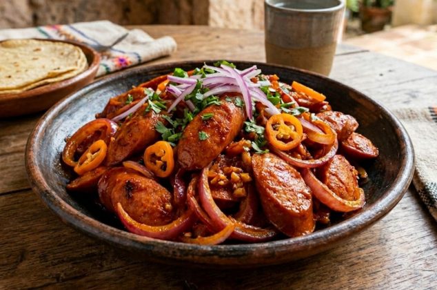 Receta de salchichas a la yucateca con achiote ¡en solo 30 minutos!