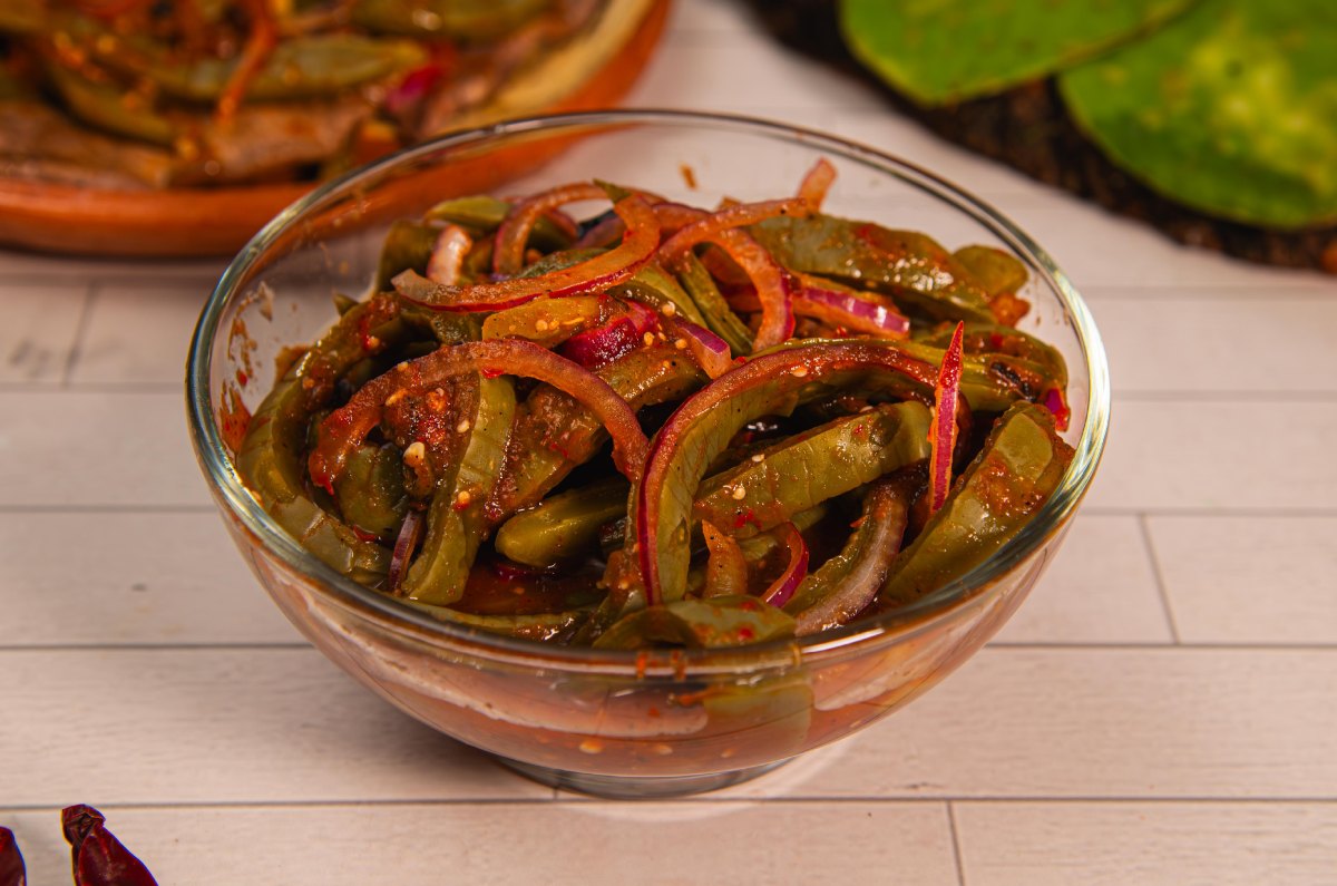 Salsa con nopales para carnita asada: receta lista en 20 minutos 0