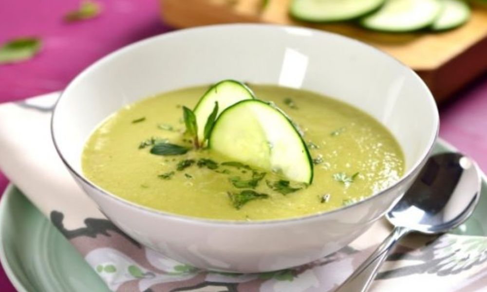 Receta de sopa fresca de pepino