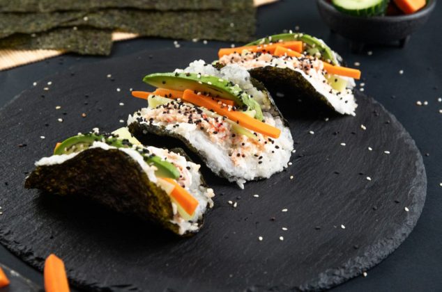 Taquitos de sushi fáciles y rápidos para hacer en casa