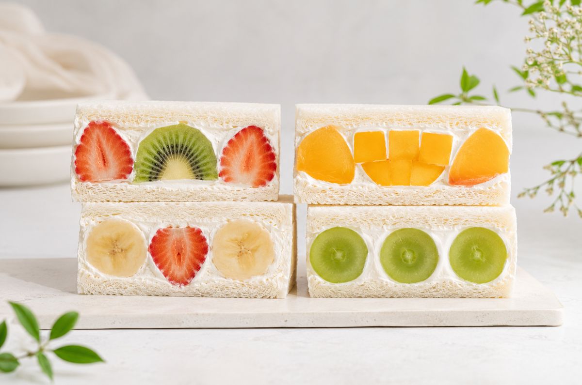 Sándwich japonés de crema casero