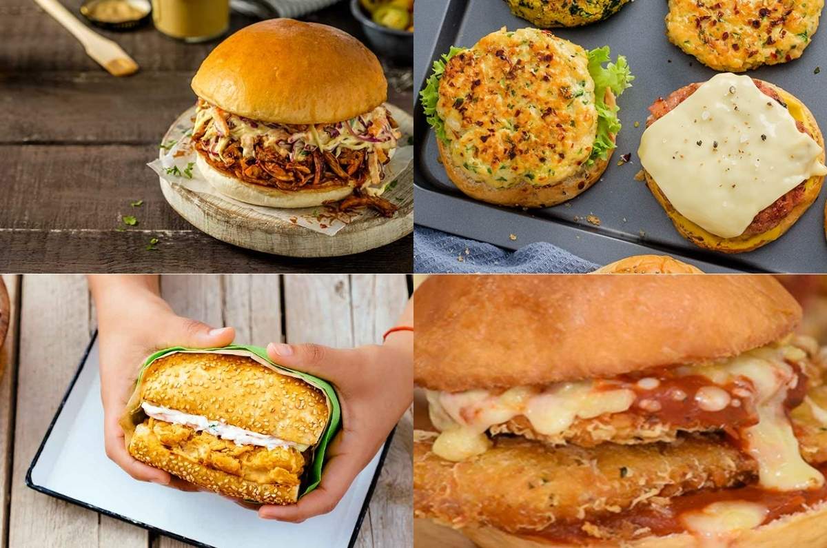 5 recetas de hamburguesas de pollo ¡por menos de 200 pesos!