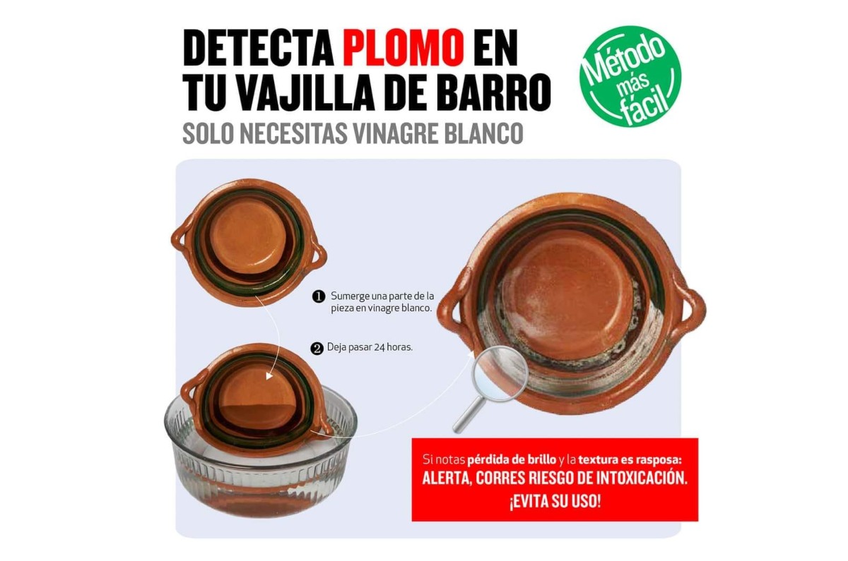 vajillas de barro con plomo