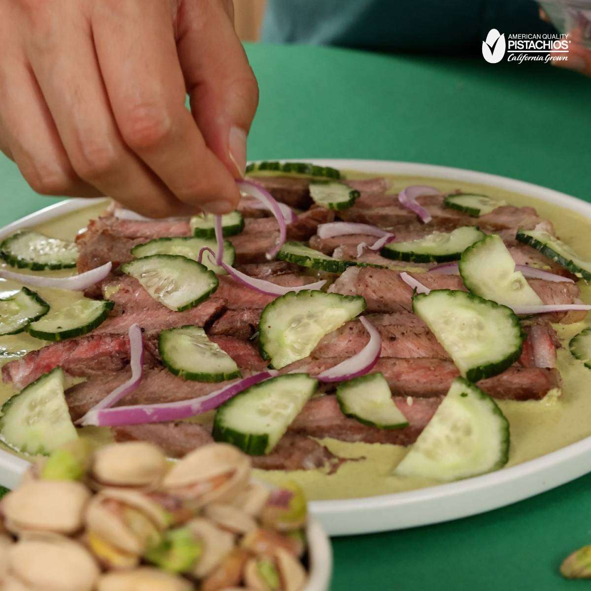 Receta Aguachile de pistaches y ribeye 0