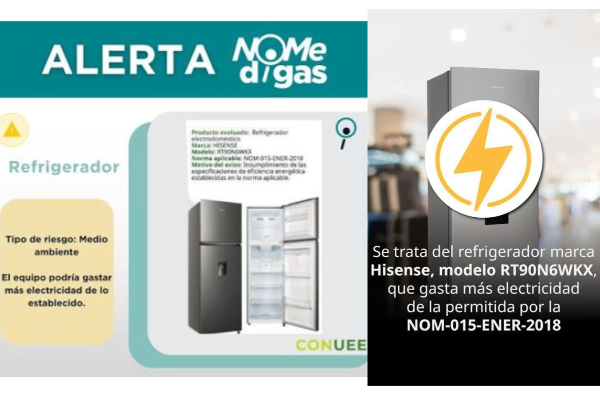 alerta por refrigerador Hisense según Profeco