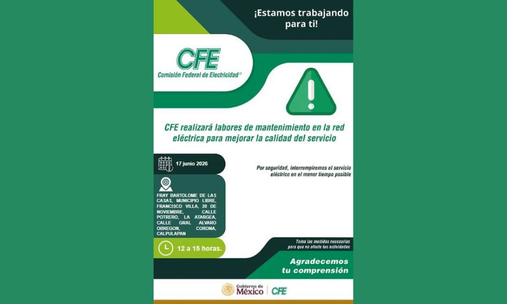 CFE apagón en Aguascalientesç
