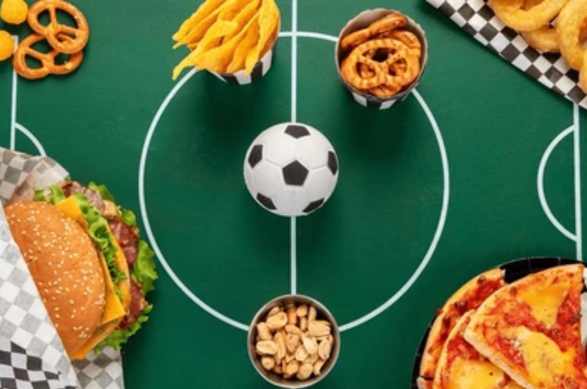 comida callejera para ver el futbol