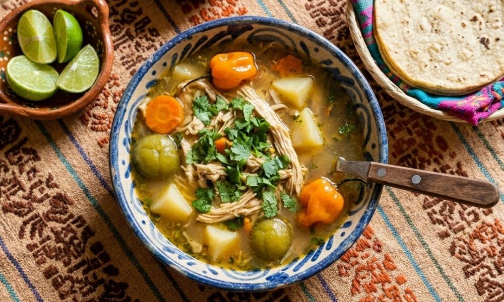 Cómo preparar caldo de pollo tradicional de Yucatán