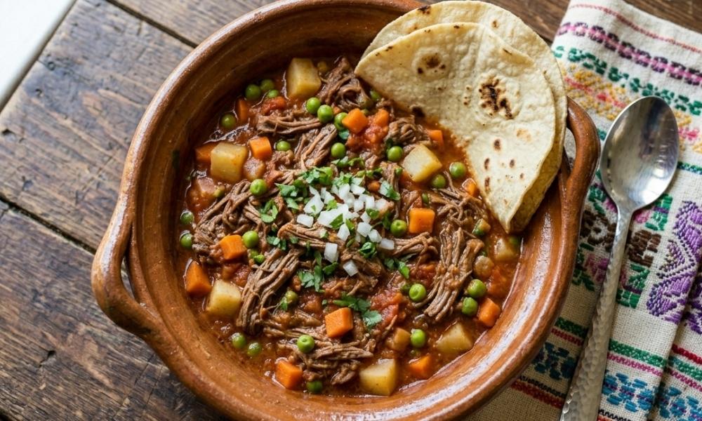 Cómo preparar carne deshebrada a la jardinera